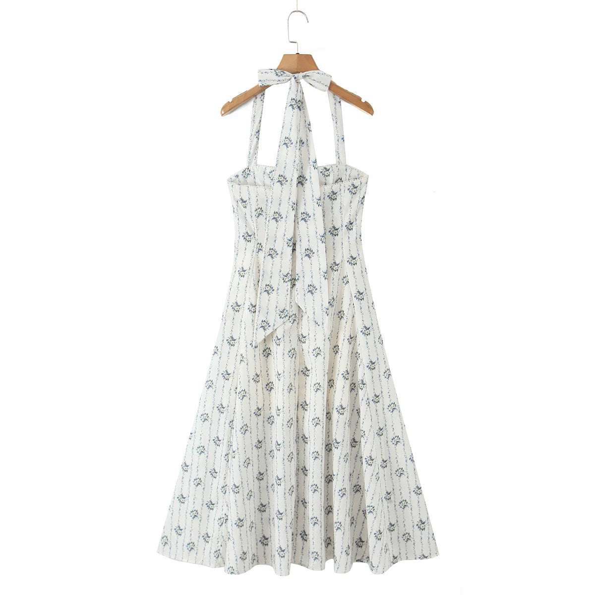 Vintage Floral Elegant Klänning För Sommaren