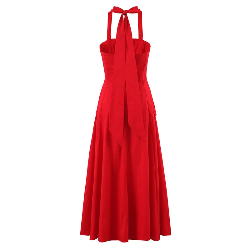 Vintage Floral Elegant Klänning För Sommaren