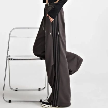 Högmidjade Mjukisbyxor Loose Fit